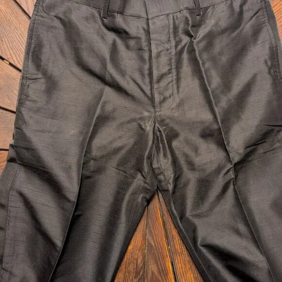 Brooks Brothers Black Fleece Men's Silk Tuxedo Pants BB3 NWT